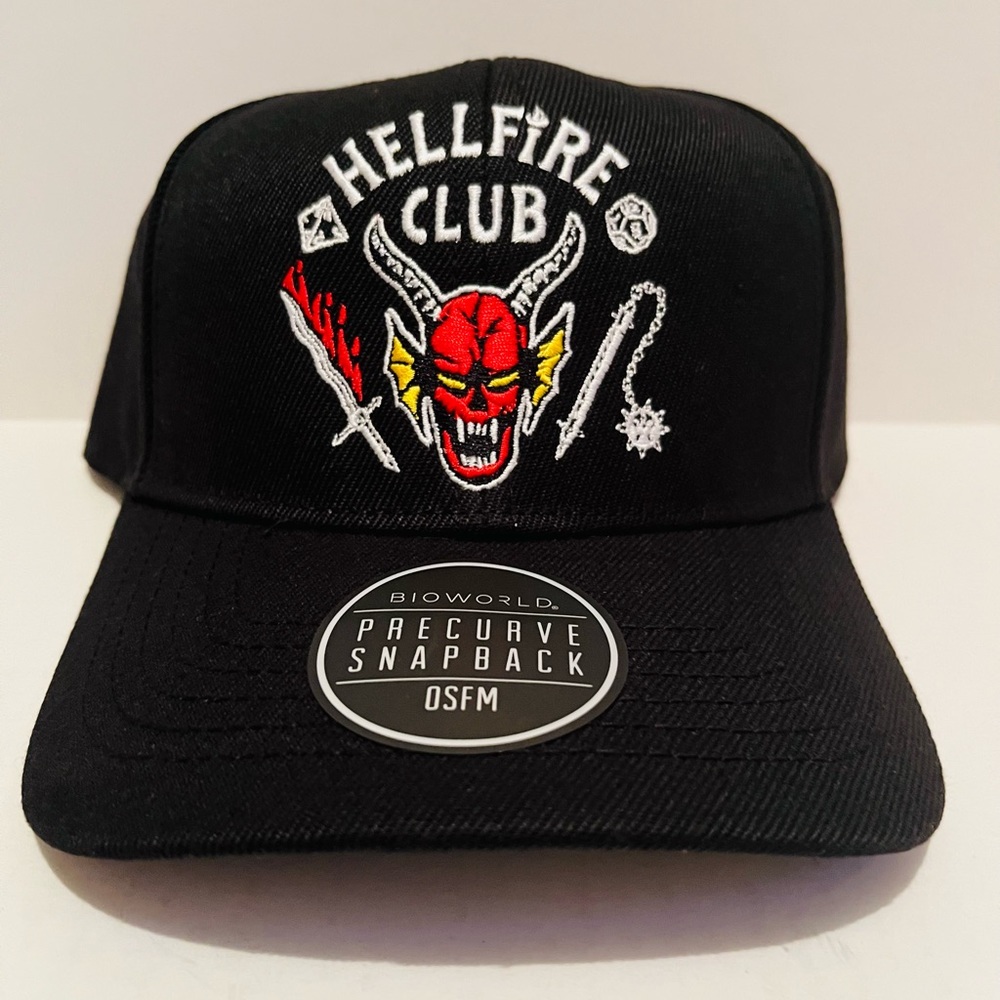 COPY - Bioworld Stranger Things Black Helfire Club Curved Bill SnapBack